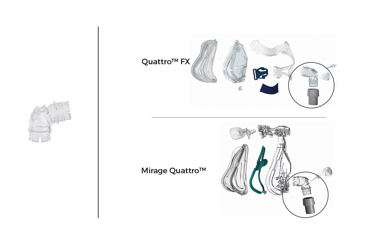 ResMed Quattro Elbow (For Mirage Quattro & Quattro FX)
